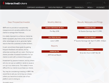 Tablet Screenshot of investors.interactivebrokers.com